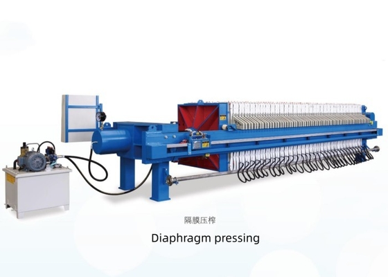 Pressa di filtraggio di diaframma Pressa di filtraggio di piastra di filtraggio di tela Trattamento delle acque reflue