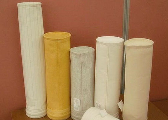 Sacchetto di filtro Nomex con elevato rapporto aria/tessuto, resistenza all'abrasione e resistenza alle alte temperature per la raccolta delle polveri dei forni di cemento