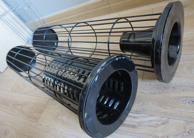 Cage di filtro a sacchetto in acciaio al carbonio per filtri a scarico con finitura galvanizzata o rivestita di silicio