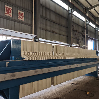 Pressa filtrante che fornisce la separazione dei liquidi solidi per l'industria della stampa, della tintura, del macello e della trasformazione alimentare con una grande area di filtraggio di 280 m2
